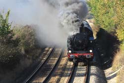 locomotive train vapeur  AJECTA longueville seine et marne