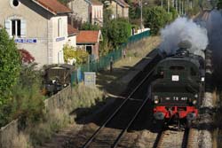 locomotive train vapeur  AJECTA longueville seine et marne